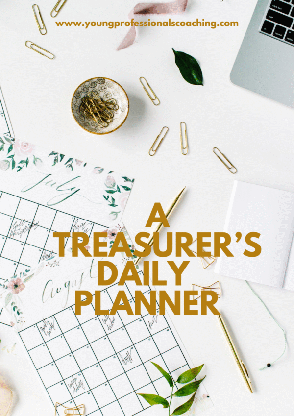 A Treasurer's Daily Planner